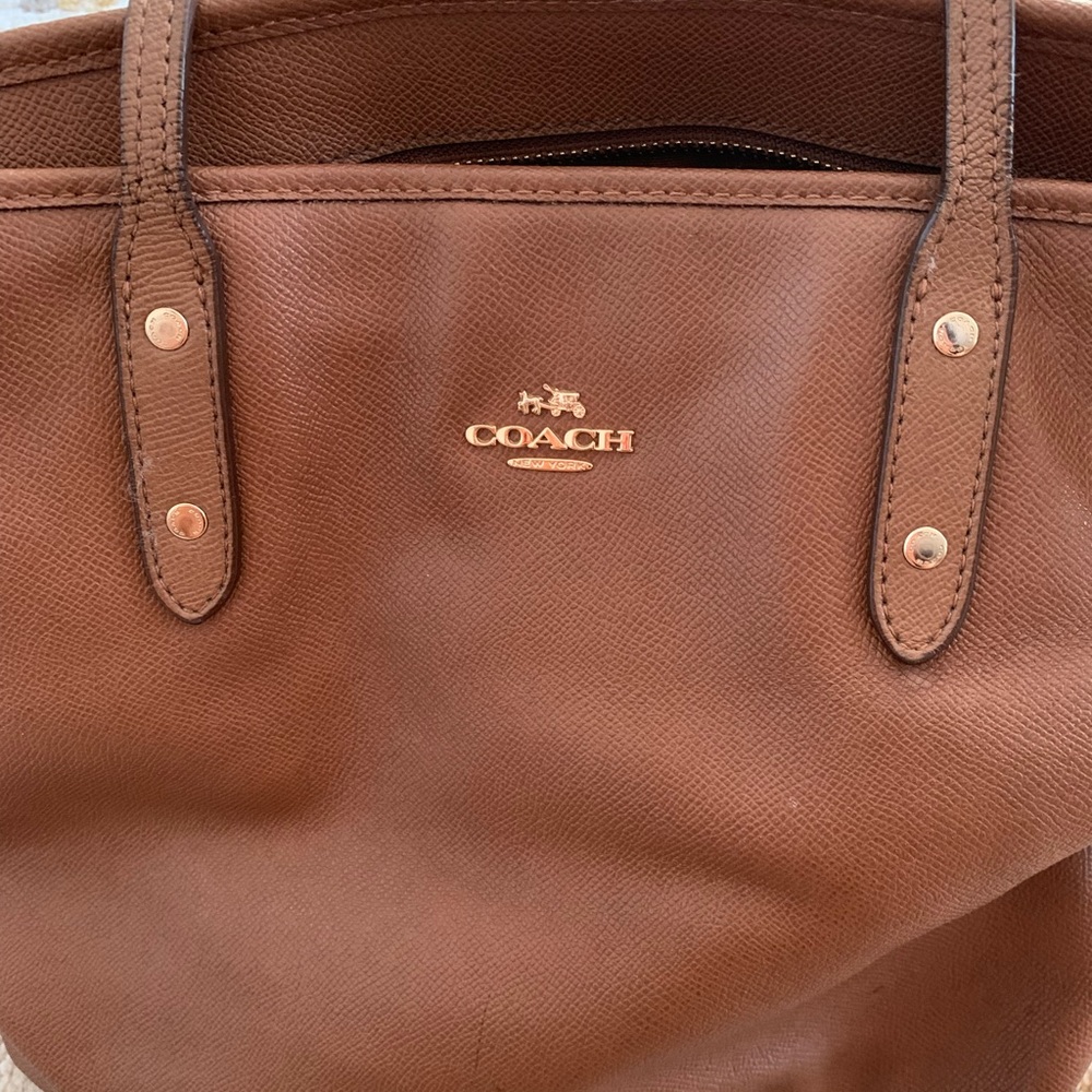 COACH brown handbag tote